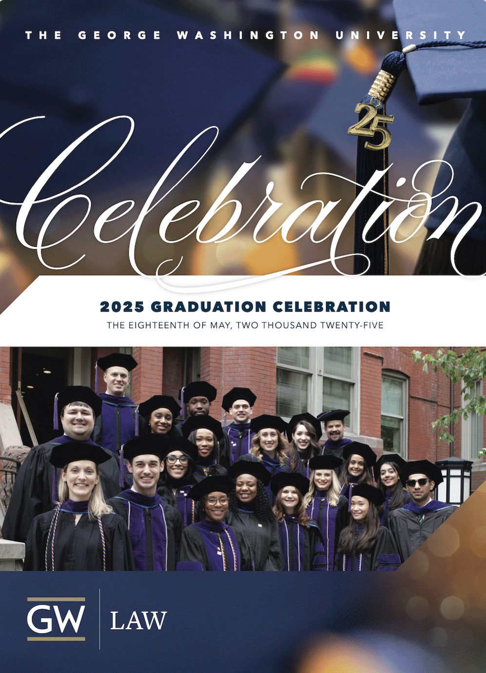2025 law school commencement program front cover